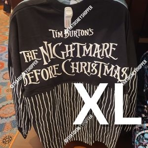 XL Disneyland Tim Burton Nightmare Before Christmas Jack and Sally Spirit Jersey